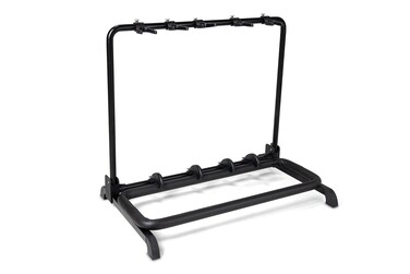 GEWA Guitar Stand Multi Guitar Stand  5 Guitars Black Roundback Guitar Stand GS105B
