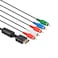 TENINYU TENINYU Compatible with PS2PS3PS3 Slim HDTVReady TV HD Component AV Cable 5Wire