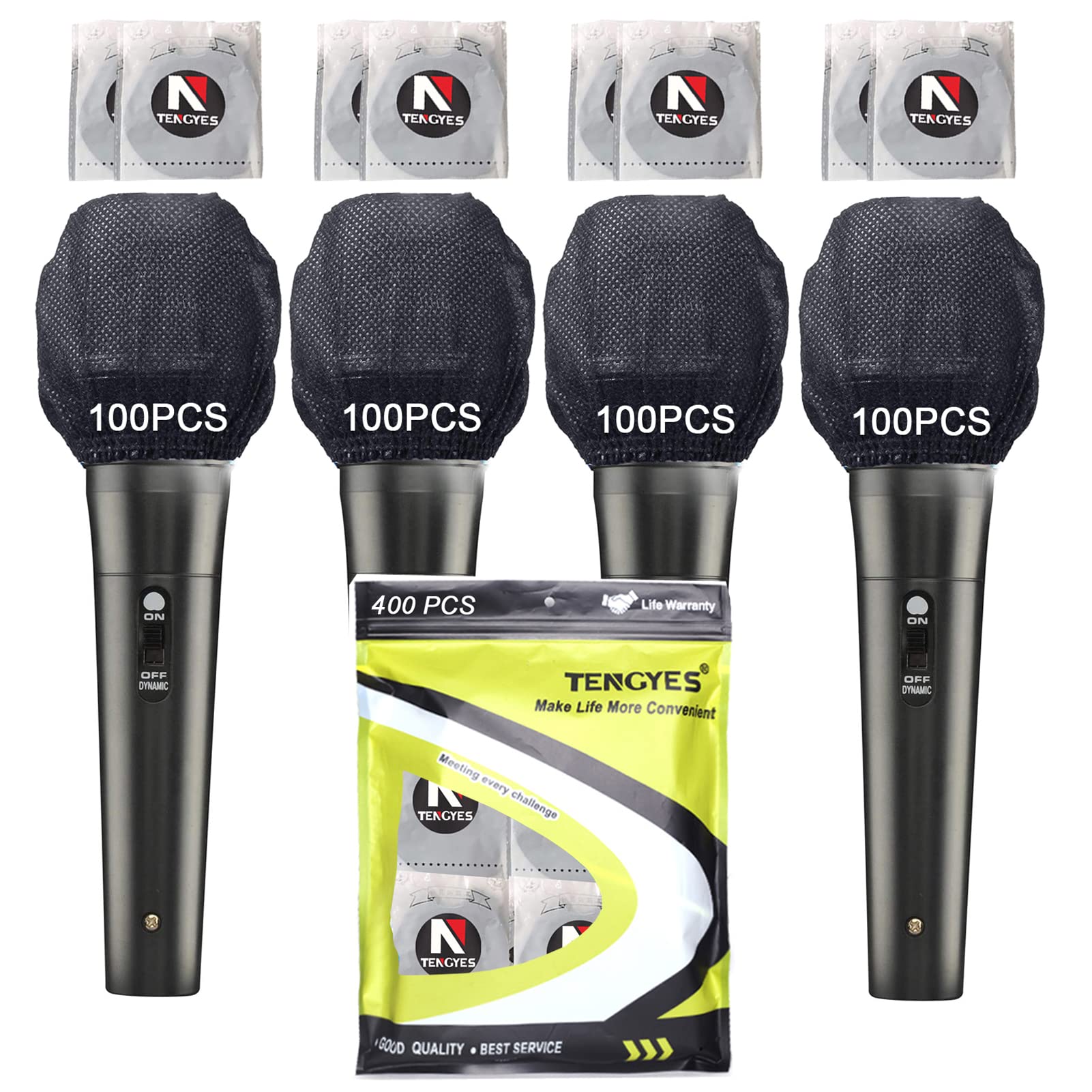 tengyes Tengyes Microphone Hygiene Covers 400 PCS