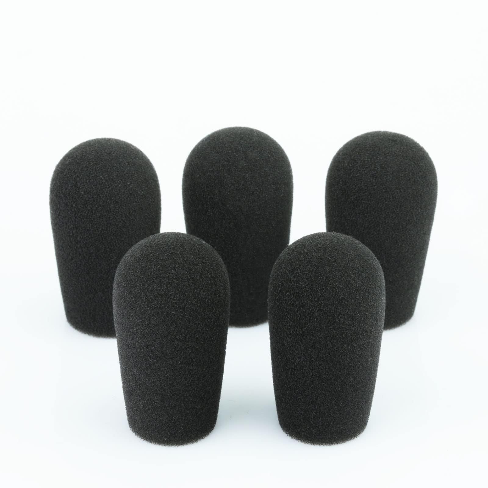 ليفكسموفي Lefxmophy Mic Muff For Telex Airman 750850 760 Windscreen Foam Covers 5pack Microphone Pop 3.5 MM