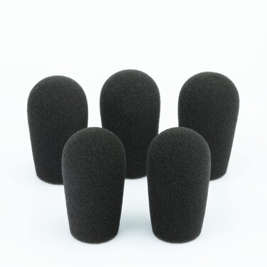 LEFXMOPHY Mic Muff Replacement for Telex Airman 750850  760  Windscreen Foam Covers 5Pack Microphone Pop filter