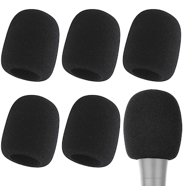QIEIMUFHD Microphone Cover  Foam Mic Covers Windscreen Suitable for Most Standard Handheld Microphone 6 PCS