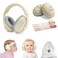 Baby Ear Muffs 2in1 Baby Noise Canceling Headphone Hearing Protection for Babies 048 Months Adjustable Headband  2 Soft NonSlip Straps Dual Wearing for Sleep Travel Outdoor Activities