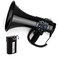 MyMealivos Megaphone with Siren Bullhorn 50 Watt Bullhorn Speaker with Detachable Microphone Portable Lightweight Strap  35mm Aux Input