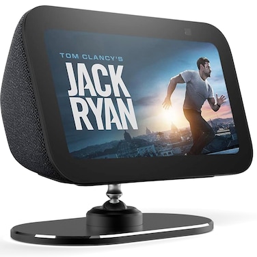 LEDIANER Smart Display Stand for Echo Show 5 3rd Gen  Aluminum Adjustable Base Stand with Quick and Secure Magnetic Attachment Compatible with Echo 5  iPhone 1314 Swivel and Tilt Black