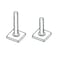Thule Unisexs Xadapt roof Rack 598 597 XsporterRapid Aero Bar Adapter One Size