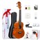 AKLOT Ukulele Concert Ukelele Solid Mahogany 23 inch for Professional Beginners Adults Kit with Free Online Courses and Uke Accessories AKC23