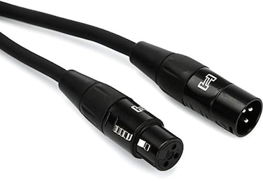 Hosa HMIC015 REAN XLR3F to XLR3M Pro Microphone Cable 15 Feet