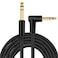 belipro 14 Inch TRS Instrument Cable 10Ft 635mm TRS to 635mm TRS Stereo Audio Cable Male to Male RightAngletoStraight for Electric Guitar Bass KeyboardMixerAmplifierSpeakerEqualizer