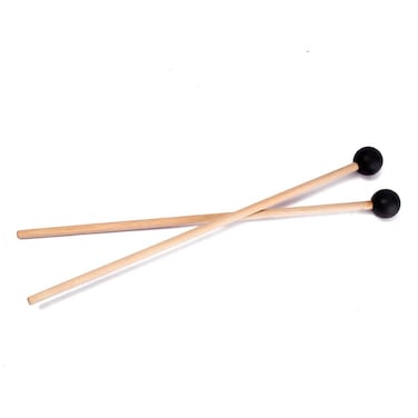 Alnicov 1 Pair Rubber Head Xylophone Beaters Marimba Mallet Portable Sticks Home