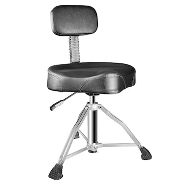 SONICAKE Drum Throne with Backrest Hydraulic Adjustable Height Doublebraced Drum Seat