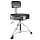 SONICAKE Drum Throne with Backrest Hydraulic Adjustable Height Doublebraced Drum Seat