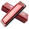 EastyGold Harmonica Professional Harp Harmoc Key of C 10 Hole 20 Tone Polyphony Diatonic Mouth Organ with Case for Blues Folk Jazz Pop for Adult Kid Children Student Teaching Beginner Gift Red