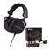 beyerdynamic DT990 Pro Acoustically Open Headphones 250 Ohms Bundle with Compact 4Channel Stereo Headphone Amplifier with DC 12V Power Adapter 2 Items