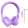 Puro Sound Labs PuroBasic Volume Limiting Wired Headphones for Kids Foldable  Adjustable Headband wMicrophone Compatible with Smartphones Tablets and PCs Purple