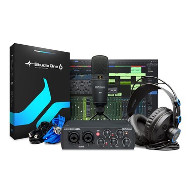 Presonus Audiobox 96 Studio  25Th Anniversary Edition Interface Microphone Headphones  Software