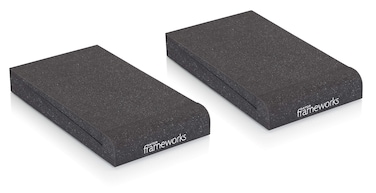 Gator Frameworks Acoustic Foam Isolation Pads for Small Studio Monitors Fits Most Speaker Stands Desktops and Bookshelfs 2Pack GFWISOPAD