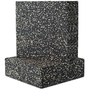 BXI Subwoofer Isolation Pad  2 Pcs 6 X 6 X 2 Inches Bass Reduction Floorstanding Speakers Mat Riser  Thick Large Rubber Cork Anti Vibration Pads for Heavy Machine Equipment Studio Monitor Stands