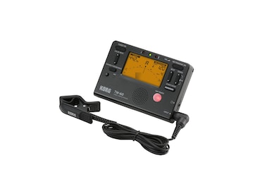Korg TM60BK Tuner and Metronome Combo with Clip on Microphone Black