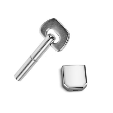CCeCCe 2 Pack Mechanical Metronome Sliding Block Weight Slider Pendulum Metal Swing Slide Replacement with Spring Knob Key for Metronomes Spare Parts Repair Accessories Chrome Silver