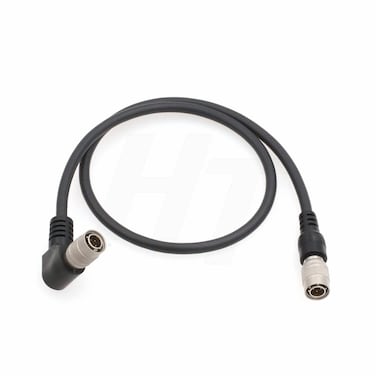 HangTon Power Cable Male Hirose 4 Pin to Male Hirose 4 Pin for Sound Devices MixPre 688 Mixer Zoom F8 Recorder 50 cm Right Angle to Straight