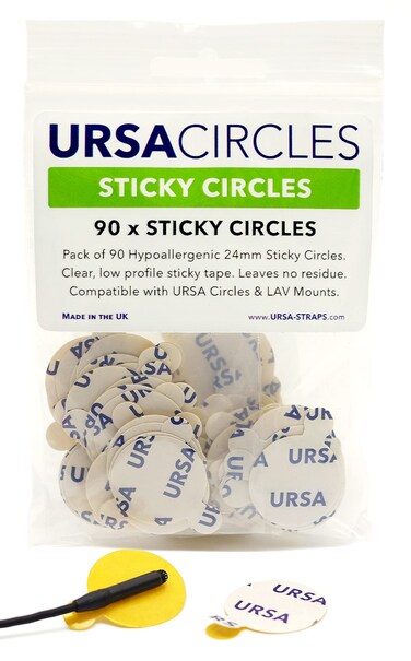 URSA Sticky Circles for lavalier Lapel lav Microphones Like Lectrosonics Sennheiser Shure and Compatible with a Variety of mic mounts Including RM11s DPA Concealers for Reliable mic Placement