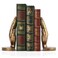 MXARLTR Book Ends to Hold Books Heavy Duty  Book Ends for Shelves Decorative Bookends for Heavy Books with AntiSlip Base Book Stopper for Shelves Books Magazines Home Office Decor Antique Brass
