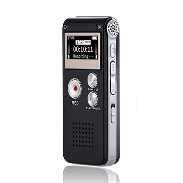 Sunlan Digital Voice Recorder for Lectures  USB Rechargeable Dictaphone Sound Audio Recorder 16GB Voice Recorder with MP3 Player Double Sensitive Microphone