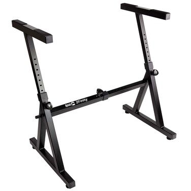 RockJam Ring RJZZ363 Heavy Duty ZStyle Keyboard Stand for Digital Pianos and Electronic Keyboards  Black