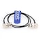 Eonvic 75 Ohm BNC Male Right Angle RG174 Coax Cable 2X 15cm6in