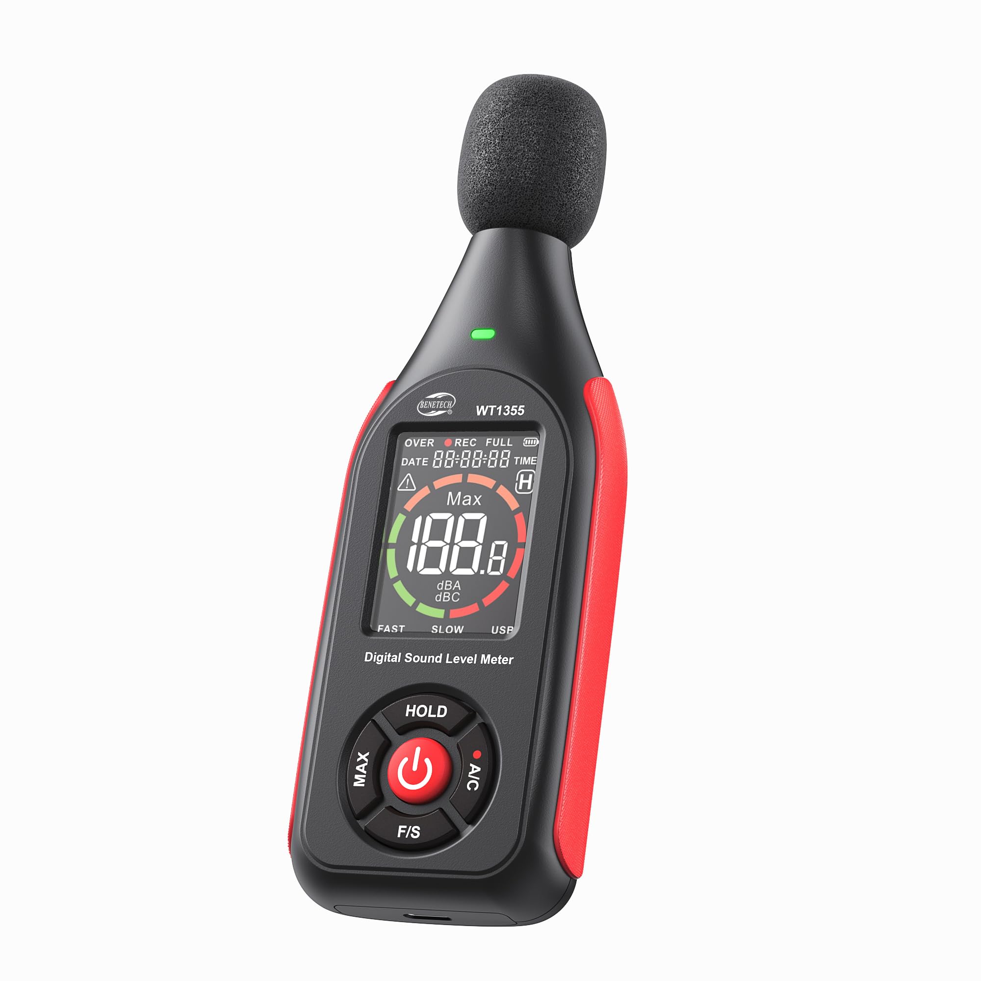 Buy Benetech Decibel Meter Sound Noise Decibel Level Reader Monitor SPL ...