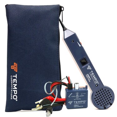 TEMPO 601KG Universal Tone Generator and Probe Kit  Professional Wire and Cable Tracer Kit  Network Cable Tester with Alligator Clips