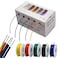 Striveday 20 AWG Hook Up Wire 1007 PVC Solid wire Kit box Tinned Copper Electric wire 20 gauge 300V Cable 196ft Each Color