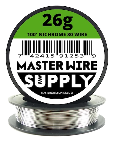 Master Wire Supply Nichrome 80100  26 Gauge Resistance