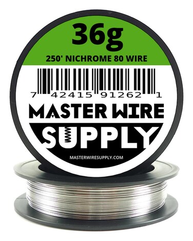 Master Wire Supply Nichrome 80250  36 Gauge Resistance