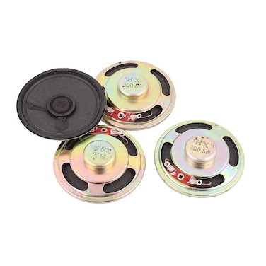sourcing map uxcell 05W 8 Ohm 50mm Diameter Internal Magnet Speaker Loudspeaker 4Pcs
