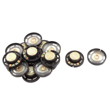 sourcing map uxcell 16pcs 27mm External Magnetic Speaker Loudspeaker 8 Ohm 025W