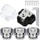 Hamolar 4 Pack 2 Way Power Distribution Block 024 Gauge in  48 Gauge Out Amp Power Distribution Ground Distributor Connecting Block for Car Audio Amplifier Splitter