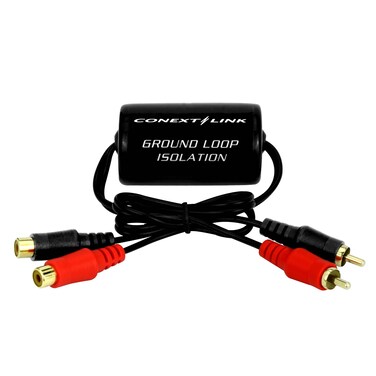 Conext Link RCA Stereo 2 Channel Ground Loop Isolator Signal Noise Filter Suppressor Reducer Alternator for Car Audio Home Stereo13600