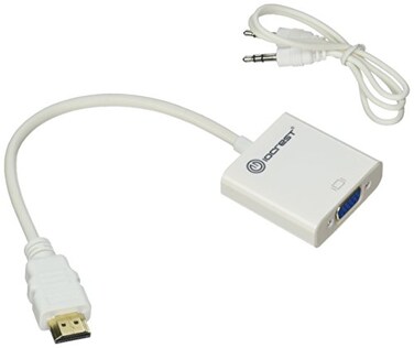 IO Crest Active HDMI to VGA Adapter with Audio Support