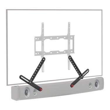 Barkan Universal Soundbar Mount Adjustable Bracket for Mounting Above or Under the TV Sizes 1380 inch Fits Most of Sound Bars Up to 65kg Easy Assembly
