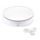 Leadleds Motorized Rotating Display Stand 360 Degree Rotation 77 Top Mirror Rotation Speed and Angle Adjustable Display Turntable for Photography Video Product Display White
