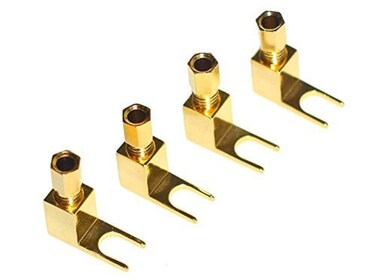 WYVERN AUDIO 4 Pack 4 pcs total Hiend Banana to Spade Adapter PlugSpeaker Cable Connector 4 PCS Wyyp01  Spade De L