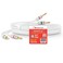 Nakamichi Excel Series 24k Gold Plated Banana Plug with 3 Feet 12AWG Speaker Cable Wire 999 OxygenFree Copper OFC Heavy Duty Braided for Amplifier HiFi Home Theatre  White 3ft09m