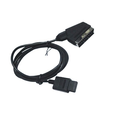Autoplaza 6 Feet 180cm Bare Copper Wire RGB Scart AV Cable NTSC Lead Compatible with N64 NGC SNES
