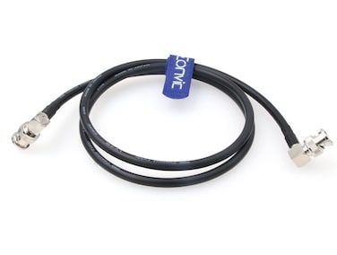 Eonvic 12G Neutrik BNC Coaxial Cable HD SDI Cable CCTV Camera Surveillance Cables for 4K CCTV Signal Video Camera 1M Right Angle BNC Black