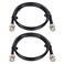 MOOKEERF BNC Male to BNC Male Coaxial Cable 50 ohm RG8X Coax Cable Ultra Low Loss BNC Jumper Cable for Antenna RF Radio Modem Oscilloscope Spectrum Analyzer Signal Generator 3FT 2PCS