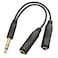 TISINO 635mm 14 inch Jack Splitter Cable 635mm TRS Stereo Male to Dual 635mm TRS Stereo Female Jack Quarter Inch Splitter Cord  8 inches 20cm