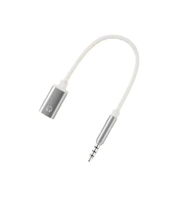 Silver 35mm Male to TypeC Female Audio Cable Cord 35mm Analog Cable Converter Earphone Adapter with MP3 Players CD Players Laptops Tablets Earbuds and AccessoriesCablesHome Audio Accessories