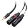 Cable Matters 35mm 18 Inch TRS to 2 XLR Cable Male to Male Aux to Dual XLR Breakout Cable  10 Feet